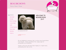 Tablet Screenshot of beaubichons.co.uk